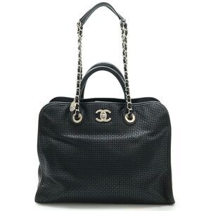 Chanel French Riviera Mesh Leather 2WAY Tote Bag